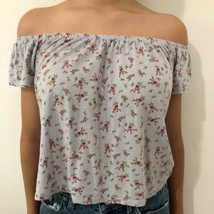 Off the shoulder floral top
